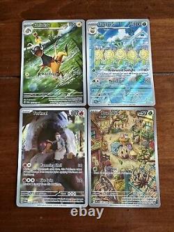 Lot de 30 cartes Pokémon modernes rares en illustration, en excellent état près du neuf