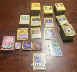 Lot de 750 cartes Pokémon Topps Base Set Lunchables Fossile Jungle Rares Vintage