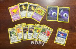 Lot de 750 cartes Pokémon Topps Base Set Lunchables Fossile Jungle Rares Vintage