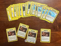 Lot de 750 cartes Pokémon Topps Base Set Lunchables Fossile Jungle Rares Vintage