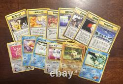 Lot de 750 cartes Pokémon Topps Base Set Lunchables Fossile Jungle Rares Vintage