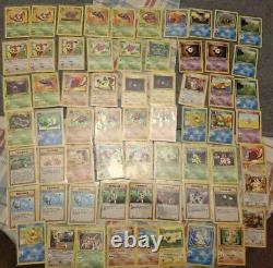 Lot de cartes Pokémon 1ère Édition WotC Anglais 64 Cartes Communes Peu Communes Rares LP-HP LIRE