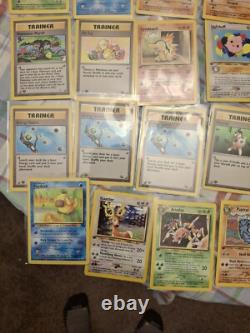 Lot de cartes Pokémon 1ère Édition WotC Anglais 64 Cartes Communes Peu Communes Rares LP-HP LIRE