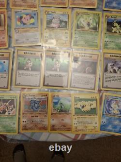 Lot de cartes Pokémon 1ère Édition WotC Anglais 64 Cartes Communes Peu Communes Rares LP-HP LIRE