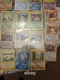 Lot de cartes Pokémon 1ère Édition WotC Anglais 64 Cartes Communes Peu Communes Rares LP-HP LIRE