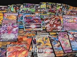 Lot de cartes Pokemon 250x ULTRA RARE SEULEMENT VMAX Lv. X GX EX V Full Art Rainbow