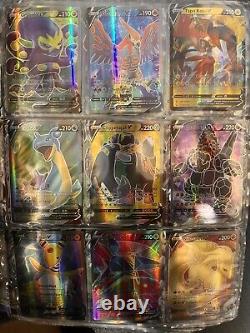 Lot de cartes Pokémon ARC-EN-CIELS ALTERNATIVES ULTRA RARES VMAX 107 CARTES