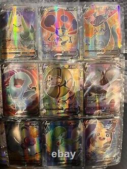 Lot de cartes Pokémon ARC-EN-CIELS ALTERNATIVES ULTRA RARES VMAX 107 CARTES