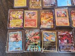 Lot de cartes Pokemon TCG Charizard Pikachu Boîte de collection Lunch Fossil Rare