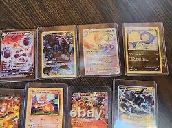 Lot de cartes Pokemon TCG Charizard Pikachu Boîte de collection Lunch Fossil Rare