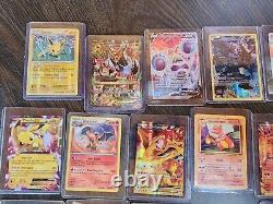 Lot de cartes Pokemon TCG Charizard Pikachu Boîte de collection Lunch Fossil Rare