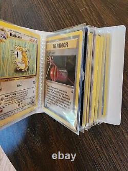 Lot de cartes Pokemon TCG Charizard Pikachu Boîte de collection Lunch Fossil Rare