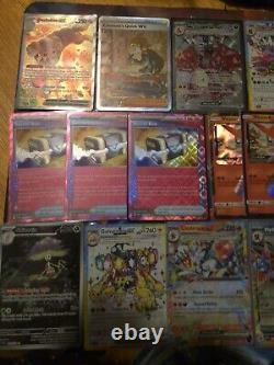 Lot de cartes Pokémon rares ×55 RARES SECRETS, Ex's, ARTS COMPLETS, Charizard Pikachu M/NM