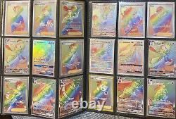 Lot de reliure WOTC Rainbow Secret Rare Full Art Holo Shadowless Gold Pokemon Cards