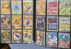 Lot de reliure WOTC Rainbow Secret Rare Full Art Holo Shadowless Gold Pokemon Cards