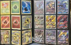 Lot de reliure WOTC Rainbow Secret Rare Full Art Holo Shadowless Gold Pokemon Cards