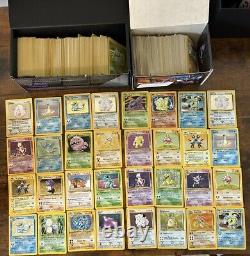 Lot massif de plus de 250 cartes Pokémon vintage - Holo, sans ombre, première édition, rare