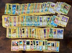 Lot massif de plus de 250 cartes Pokémon vintage - Holo, sans ombre, première édition, rare