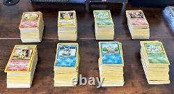 Lot massif de plus de 250 cartes Pokémon vintage - Holo, sans ombre, première édition, rare