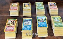 Lot massif de plus de 250 cartes Pokémon vintage - Holo, sans ombre, première édition, rare