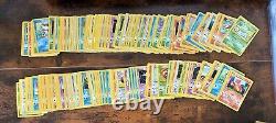 Lot massif de plus de 250 cartes Pokémon vintage - Holo, sans ombre, première édition, rare