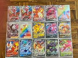 Lot mixte de cartes à collectionner Pokémon rares/ultra rares 29 cartes holo Charizard Lumineon