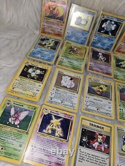 Lot rare de 248 cartes Pokémon 60 HOLOS/1ÈRE ÉDITION/Jeux de base Excellente condition