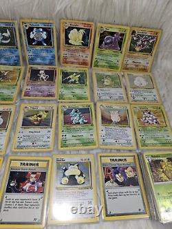 Lot rare de 248 cartes Pokémon 60 HOLOS/1ÈRE ÉDITION/Jeux de base Excellente condition