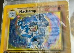 Machamp (1ère Édition Pokemon Card) En Plastique Orginal, No Bends, Perfect