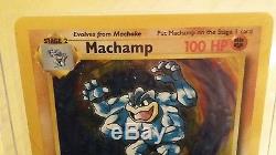 Machamp Rare Holo 8/102 Edition Pokemon Card Original Excellente Condition