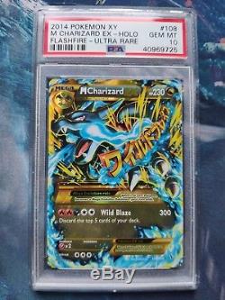Mega Charizard Ex Flashfire 108/106 Secret Rare Psa 10 Gem Mint Carte