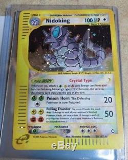 Nidoking 150/147 Rare Holo Aquapolis Carte Pokémon Nm