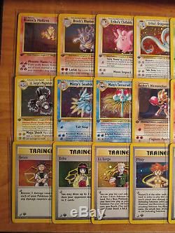 Nm 1ère Édition Complete Pokemon Gym Hero Card Set / 132 Holo Rare Full First Ed