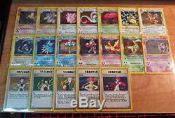 Nm Complet Pokemon Gym Hero Set De Cartes / 132 Tous Holo Rare Full Collection Complète