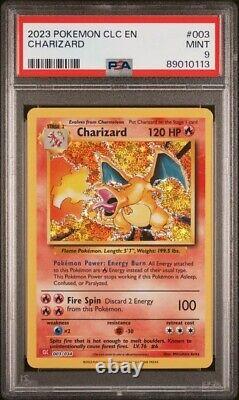 PSA 9 Comme neuf Charizard Collection Classique CLC EN Holo Carte Pokemon 003/034