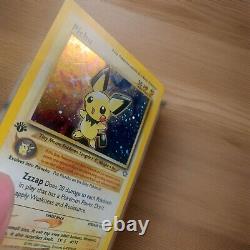 Pichu 12/111 1ère édition Pokemon Neo Genesis Holo Avec SWIRL