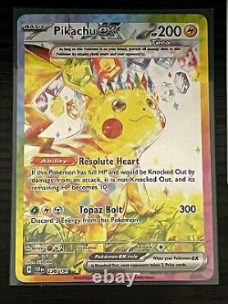 Pikachu EX 238/191 Carte Pokémon TCG Rare Illustration Spéciale Étincelles Fulgurantes SIR