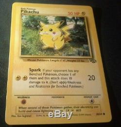 Pikachu Rare Card Original 1995 État Neuf 50 Ch 60/64