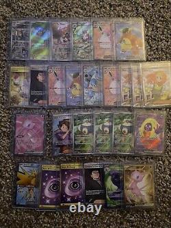 Pokémon 151 Lot de 27 cartes avec illustrations rares et Ex's en arts complets