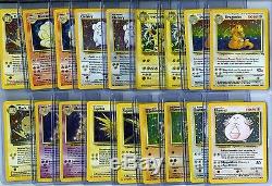 Pokemon (16) Carte Lot Set 1ère Édition, Holo Foil, Rares, Holographic + Charizard