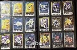 Pokémon 1997 Japanese Pocket Monster Carddass Ensemble Complet de 153 cartes avec liste de contrôle