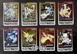 Pokémon 1997 Japanese Pocket Monster Carddass Ensemble Complet de 153 cartes avec liste de contrôle