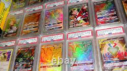 Pokemon 25 Card Lot Garanti Texture Psa 10 Ex Gx V Vmax Ultra Secret Rare