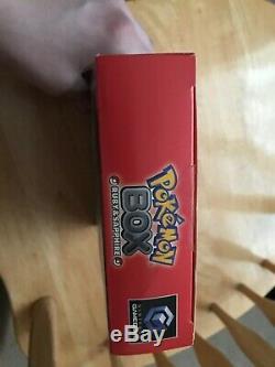 Pokemon Box Gamecube 100% Cib Carte Mémoire + Câble De Liaison + Boîtier Externe Tres Rare