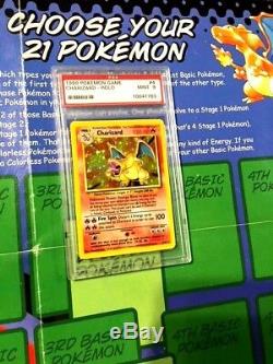 Pokemon Card 1999 Ensemble De Base Pokemon Holo Charizard # 4 Psa 9 Mint