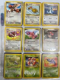 Pokemon Card Binder Collection Vintage Lot Holos/rares/1st Edition 100+ Cartes
