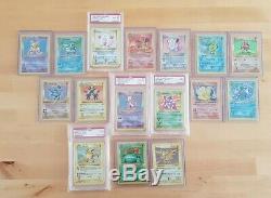 Pokemon Card Complete Shadowless Set Set (102/102) Inc 4 Psa Near Mint Mint