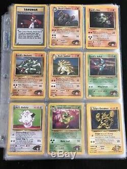 Pokemon Card Gym Heroes Ensemble Complet 132/132 Rare Near Mint Wotc 1999
