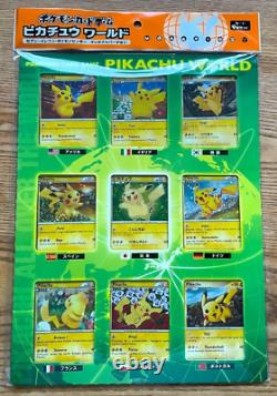 Pokemon Card Pikachu World Collection 2010 Japon Sortie Promo Holo Scellé