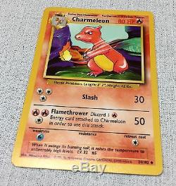 Pokemon Card Première Édition Pokemon Charmeleon À L'état Neuf 24/102